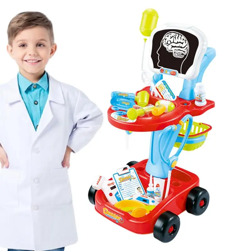 

Toy Doctor Kit Realistic Pretend Play Doctor Station Kids Dress Up Play Set For Toddler Boys And Girls Birthday Christmas