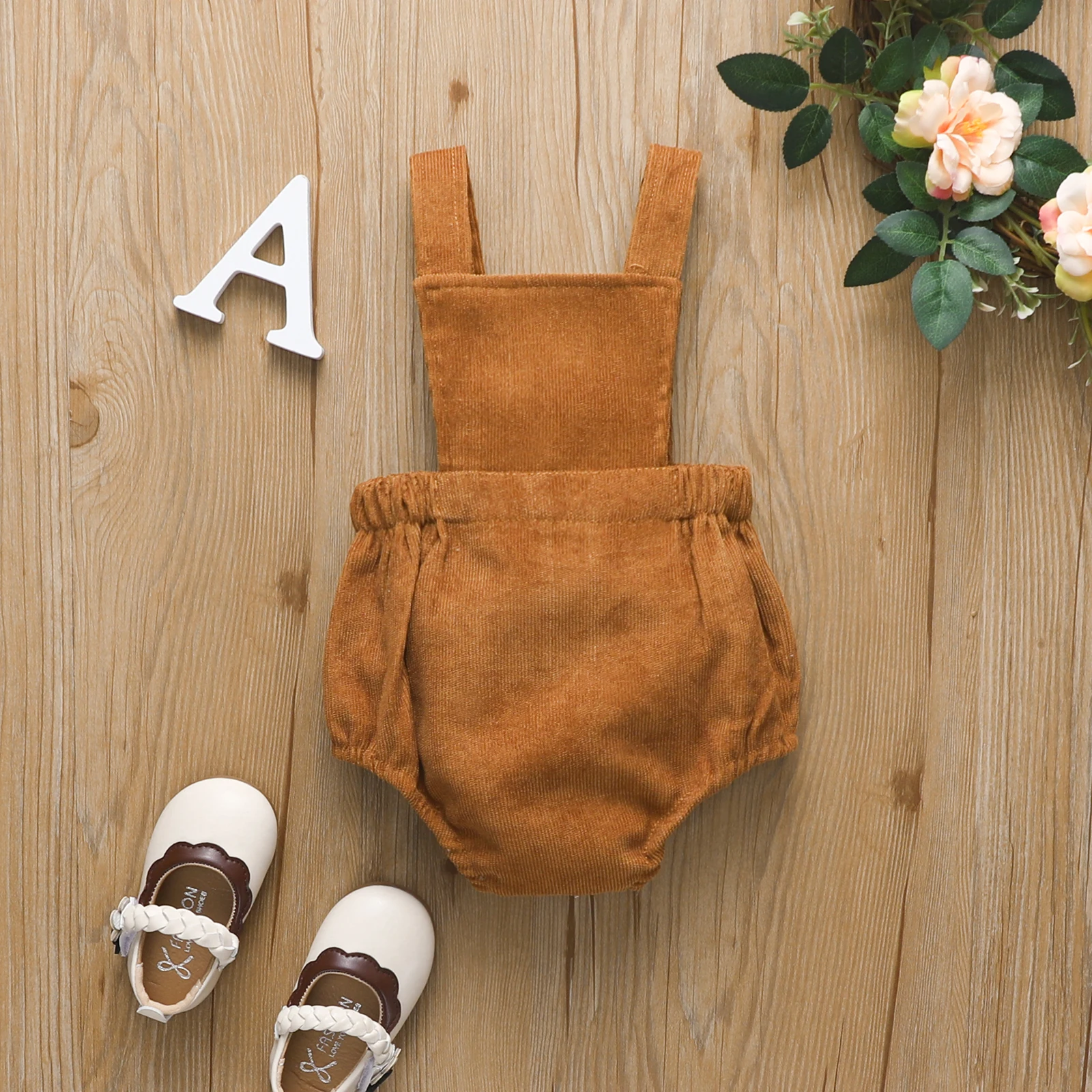 Summer Solid Infant Baby Boys Girls Bodysuit Sling Sleeveless Snap Jumpsuit Strap Clothes Citgeett baby romper