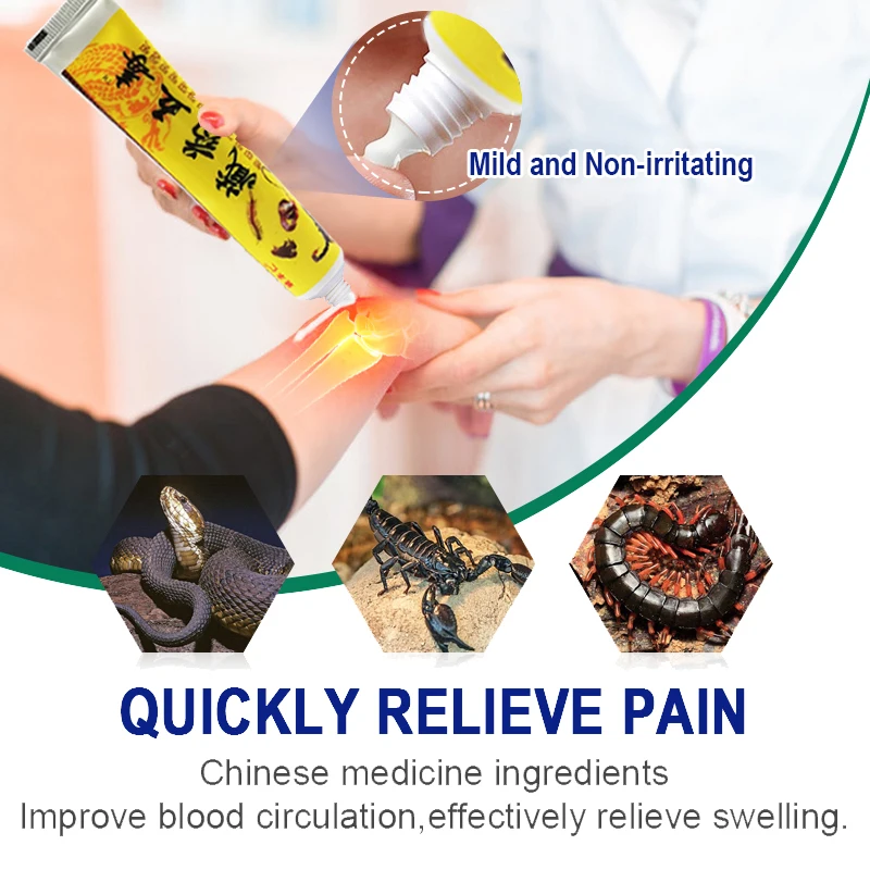 5Pcs Scorpion Venom Chinese Pain Relieve Cream Rheumatoid Arthritis Joint Back Herbal Analgesic Balm