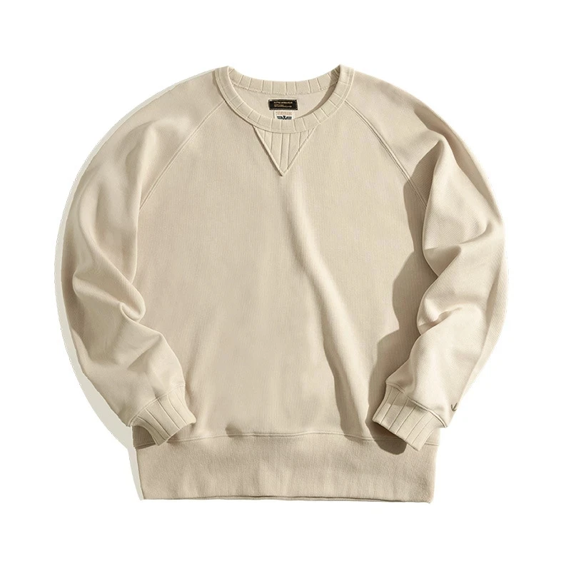 Men Vintage Hoodies Sweatshirt Oversize Loose Cotton Solid Thicken Warm Casual Knitting Hoodied Clothes