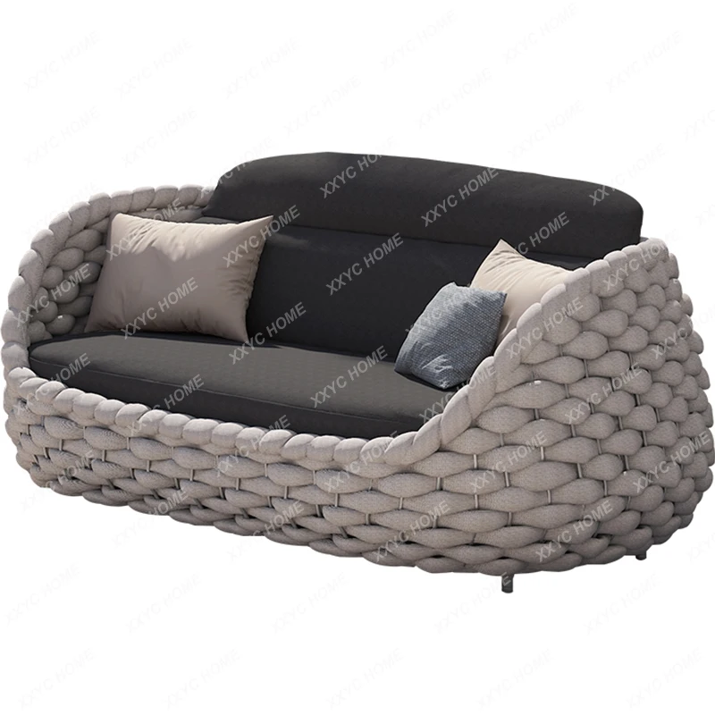 

Outdoor Garden Terrace Leisure Couch Furniture Combination Nordic Rattan Tengyi Sofa