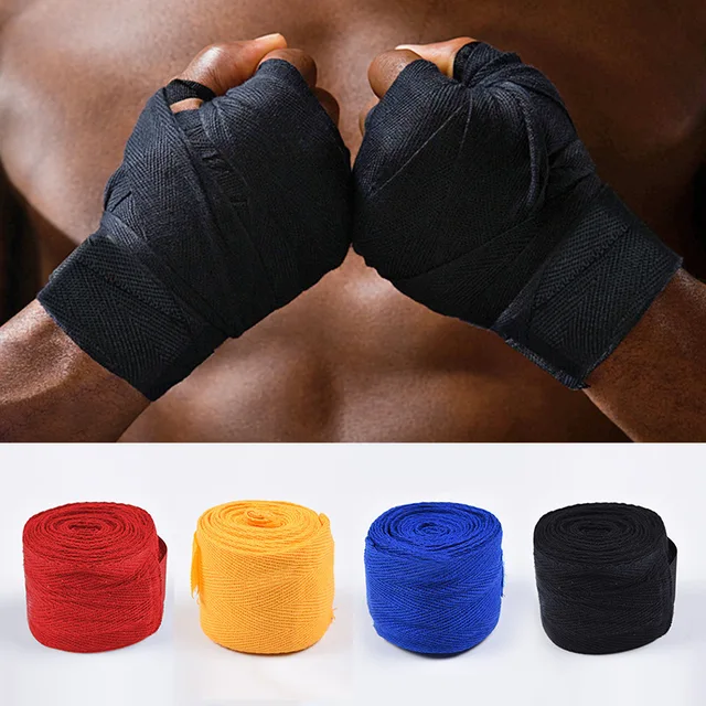 2.5M/5M Boxing Bandage Wrap Cotton Sports Straps Taekwondo Hand Gloves Wrap Combat Protect Belt Boxing Handwraps for Men Women 6