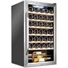 34 Bottle Compressor Wine Cooler Refrigerator w/Lock | Large Freestanding Wine Cellar For Red, White,Champagne or Sparkling Wine 1
