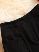 Black Shirring Wide Leg Pants Women High Waist Casual Loose Trousers Streetwear Korean Retro Office Basic Y2K Lady Fashion - Image 5