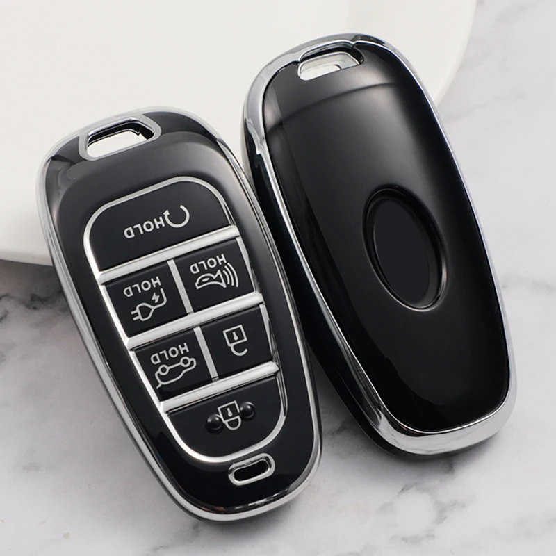 Sleek TPU Car Key Case Cover with 8 Buttons