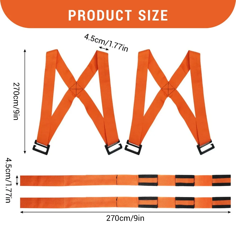 Heavy-Duty Reusable Moving Straps for Furniture and Appliance Transport