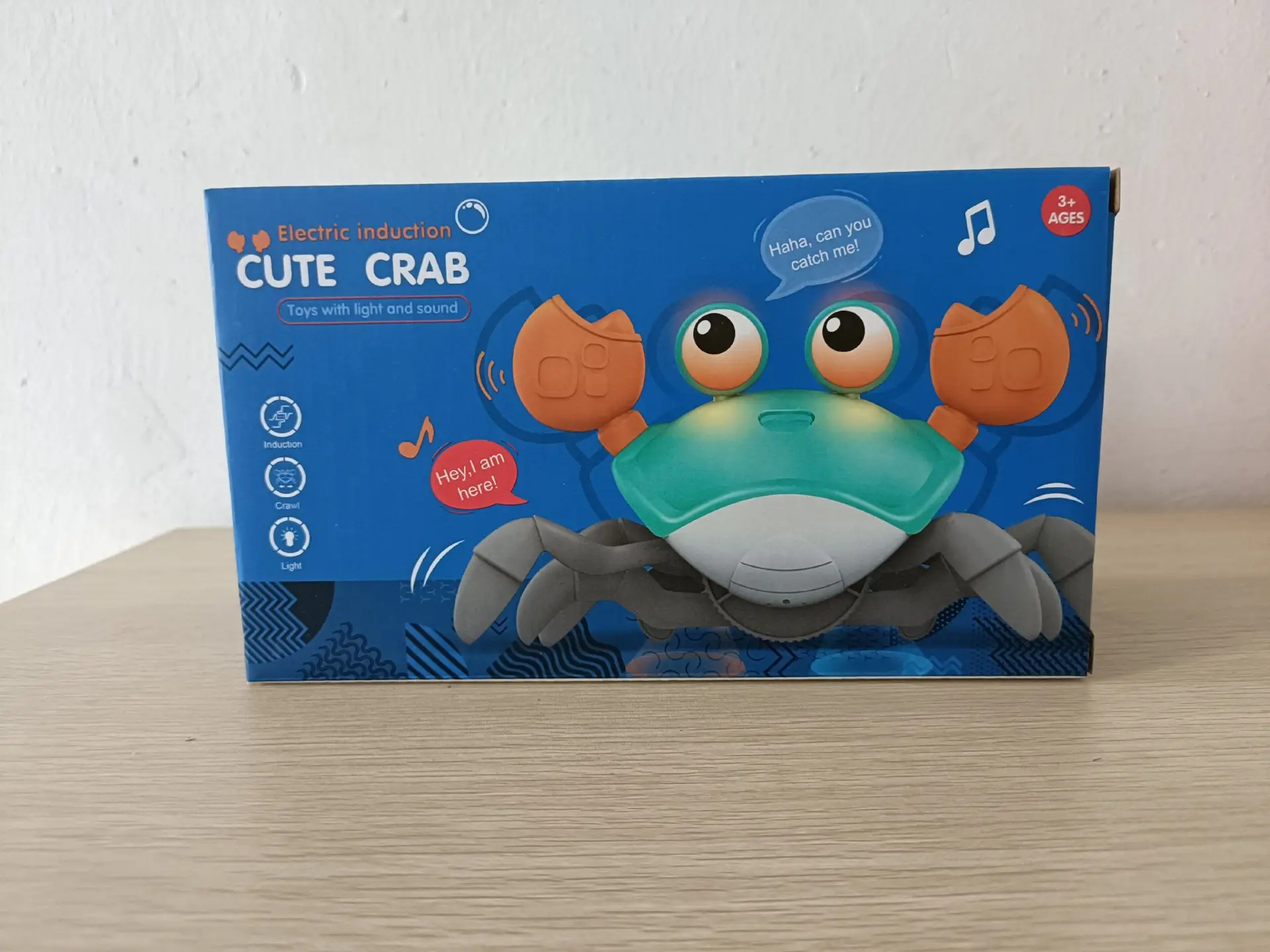 Children Automatic Induction USB Charging Crab Octopus Electric Pet Singing Avoid Obstacles Simulation Crawling Luminous 3