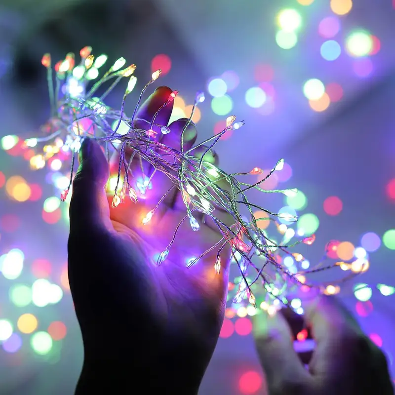 3/6/9M USB Power LED Firecracker String Lights Remote Control Garland Fairy Lights for Wedding Party Garden Christmas Decoration - Image 3
