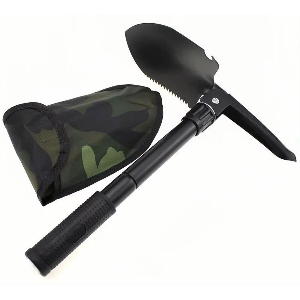 1 buc multifuncțională camping supraviețuire pliabilă lopeți lopată în aer liber grădină sapă săpat instrument kit drumeții accesorii_voghion.com