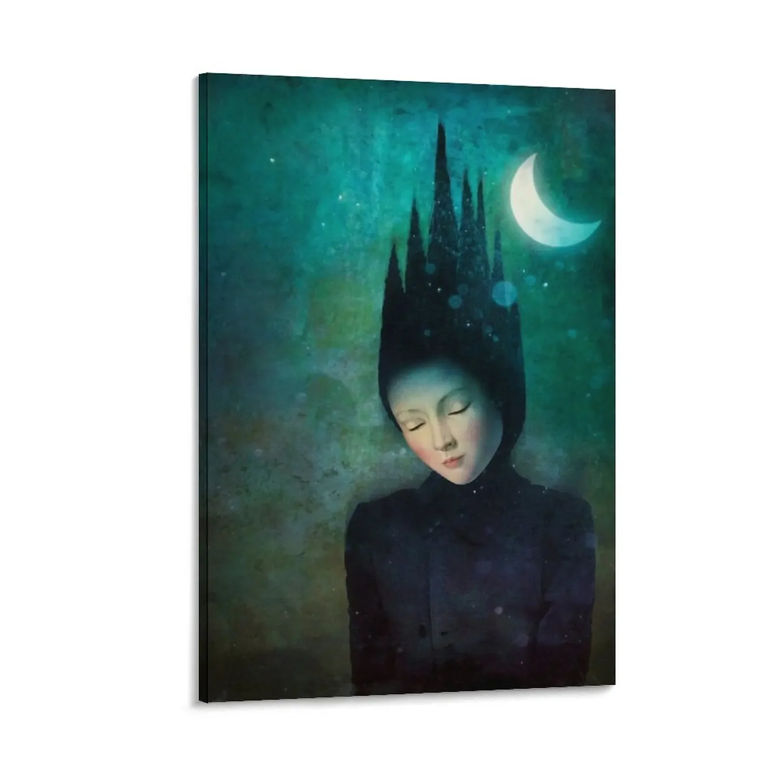 

Moonlit Night Canvas Painting decorative frames wall room wall frame for living room