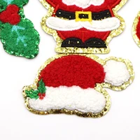 Buy New 1PC Iron On Patches Christmas Style Chenille Patches For Clothes Dress Jackets Cute Embroidery Project Craft Applique Online - Image 4