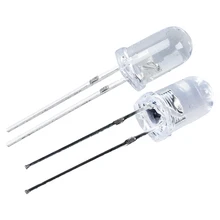 

50 Pcs 5Mm Round White LED Light Emitting Diode Lamps