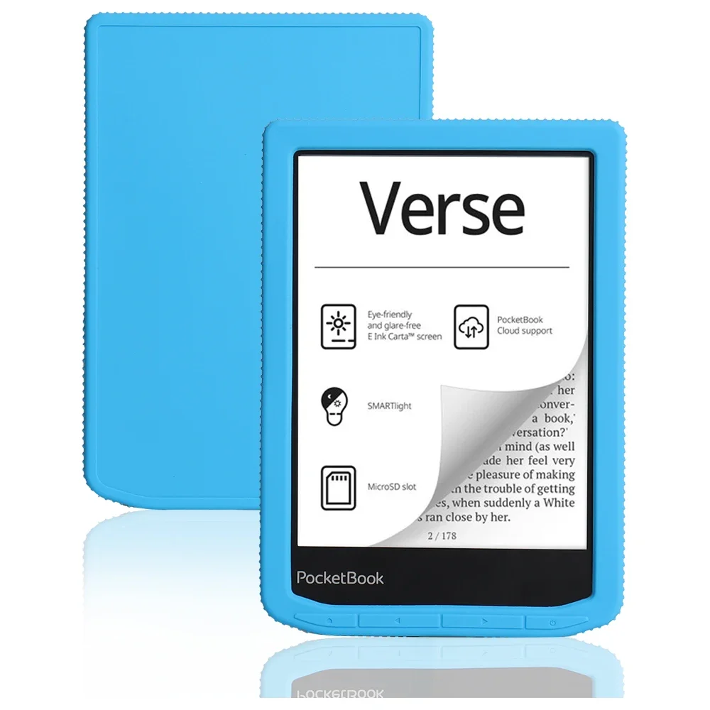 Ereader Cover Ereader Case Slim Soft Silicone Back Cover For Funda PocketBook Verse Pro Case PB634 PB629 6" eBook Shockproof Protective Shell