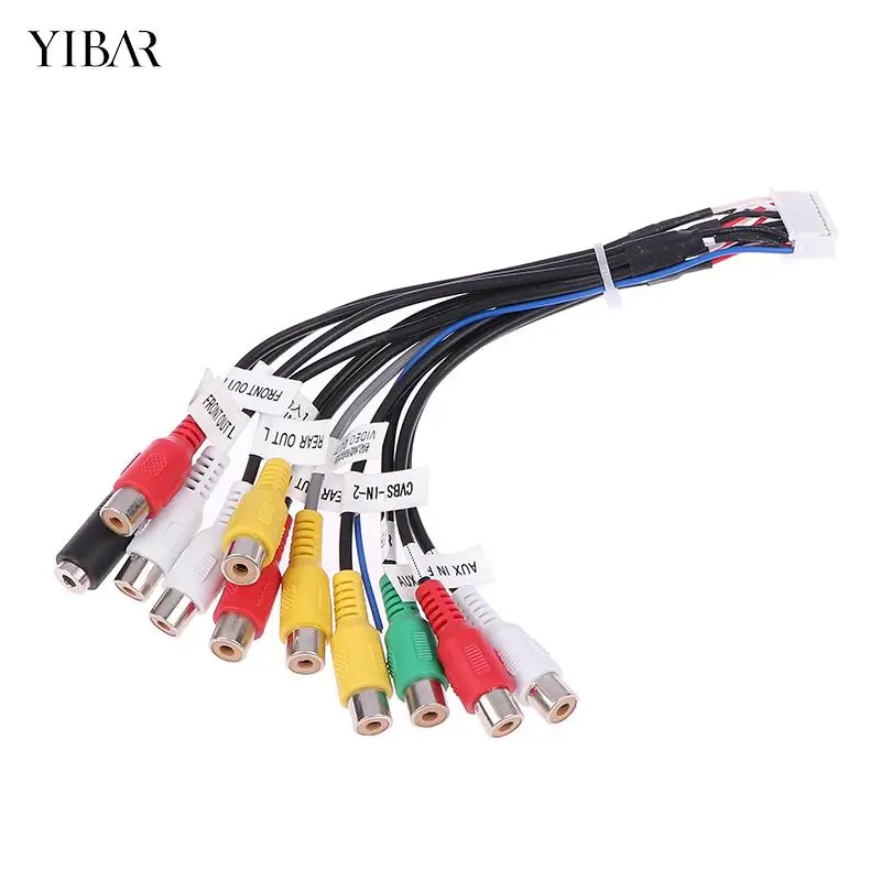 Android Radio Car Accessories RCA Output Wire Aux-in Subwoofer Microphone Adapter 20 Pin car wire cable adapter car stereo accessories audio cable