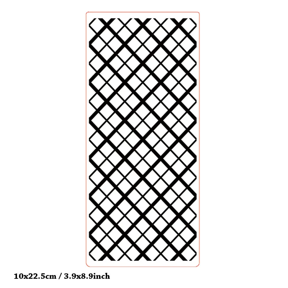 KSCRAFT Slimline Plaid Embossing Folders for DIY Scrapbooking Paper Craft/Card Making Decoration Supplies