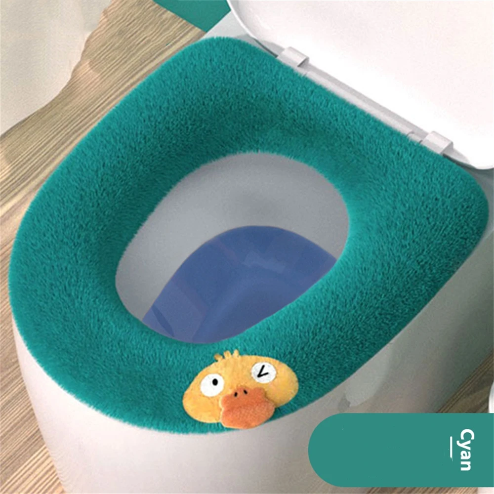 Winter Warm Toilet Seat Cover Gebreide Verdikte Wc-bril Kan Worden