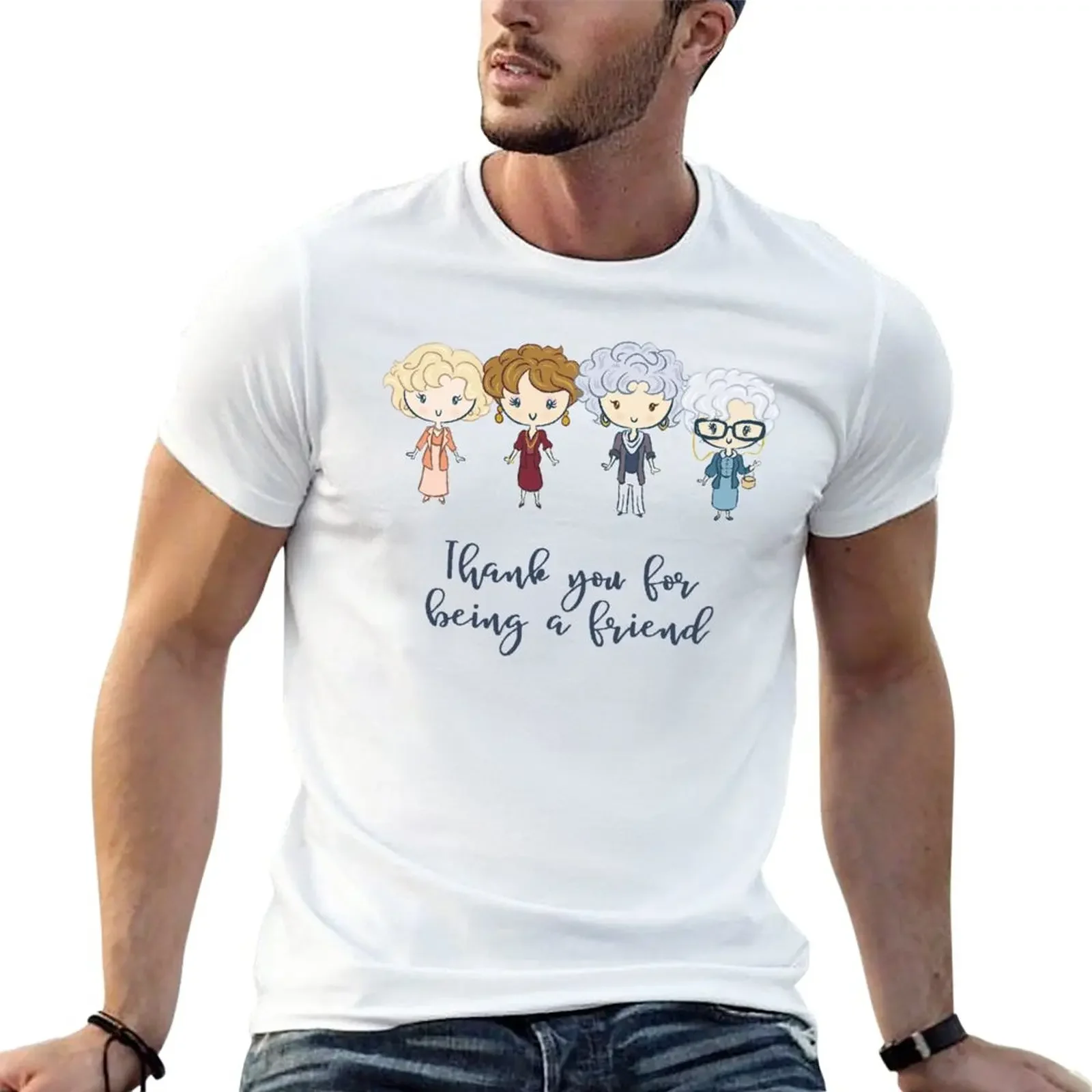 

Thank You For Being a Friend T-Shirt boys animal print quick-drying sports fans mens t shirts casual stylish