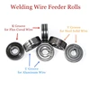 Professional MIG Wire Feed Roller Drive Wheel V KNURLED U Guide Feeder Welding 0.6/0.8/1.0mm  Industrial Grade Roller KXRE 4