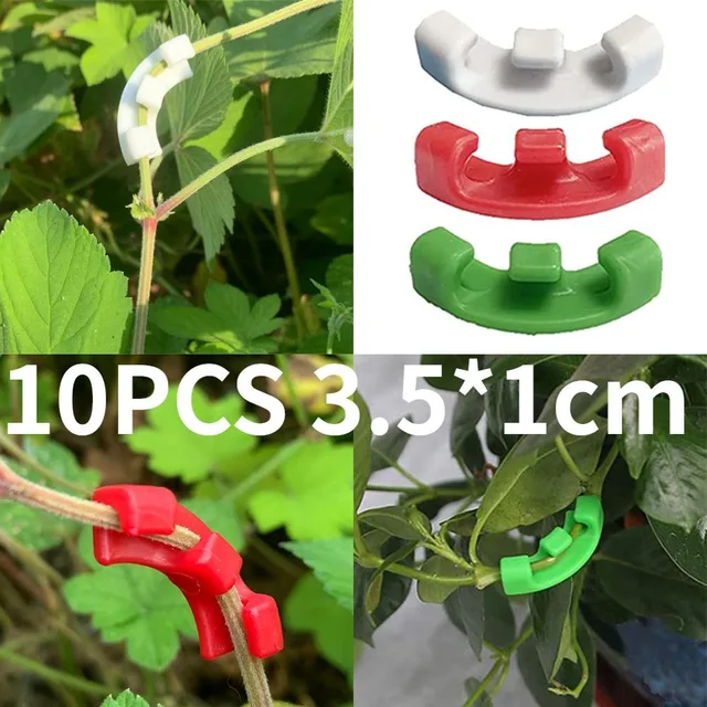 10PCS 3.5*1cm Gardening Fixer 90 Degree Plant Bender Trainer Plant Support Guides For Plants Clip Bending Twig Clamp Accessories 2