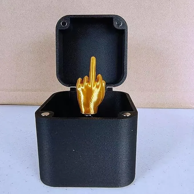 Spoof Middle Finger Box Funny Novelty Prank Gifts Surprise Gift Pop Up Box Toys Men Christmas Creative Funny Gifts