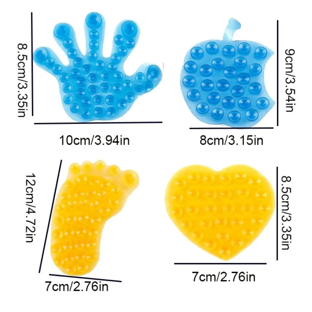 1pcs High Quality Bathroom Suction Cup Reversible Anti-slip Soap Sucker Double Magic Sucker For Bathroom Mat Holder Mount