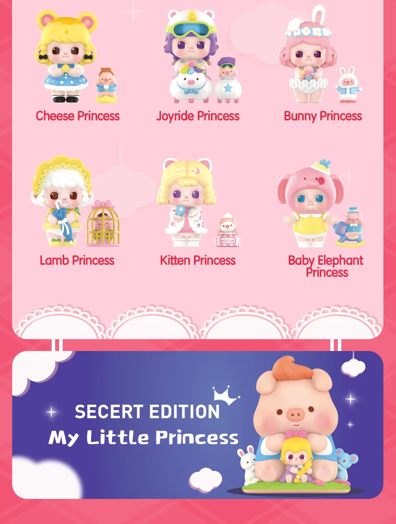 POP MART Whole Set MINICO My Little Princess Series Mystery Box 