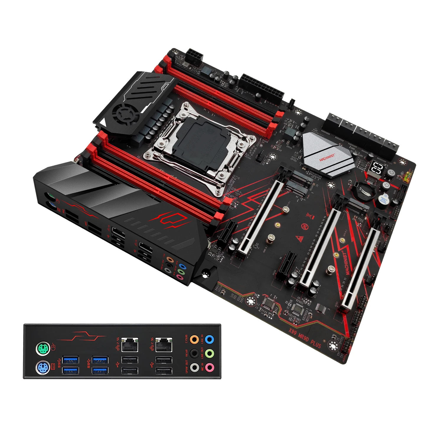 MACHINSIT X99 MR9D Motherboard LGA 2011-3 Supports Xeon Intel  2667 2699 V3V4Full Range CPU processor DDR4 Memory ATX NVME M.2