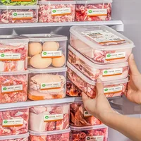 700-1400ml Refrigerator Food Storage Boxes Frozen Meat Fresh-keeping Boxes Portable Fruit Food Storage Container Kitchen Tools 1