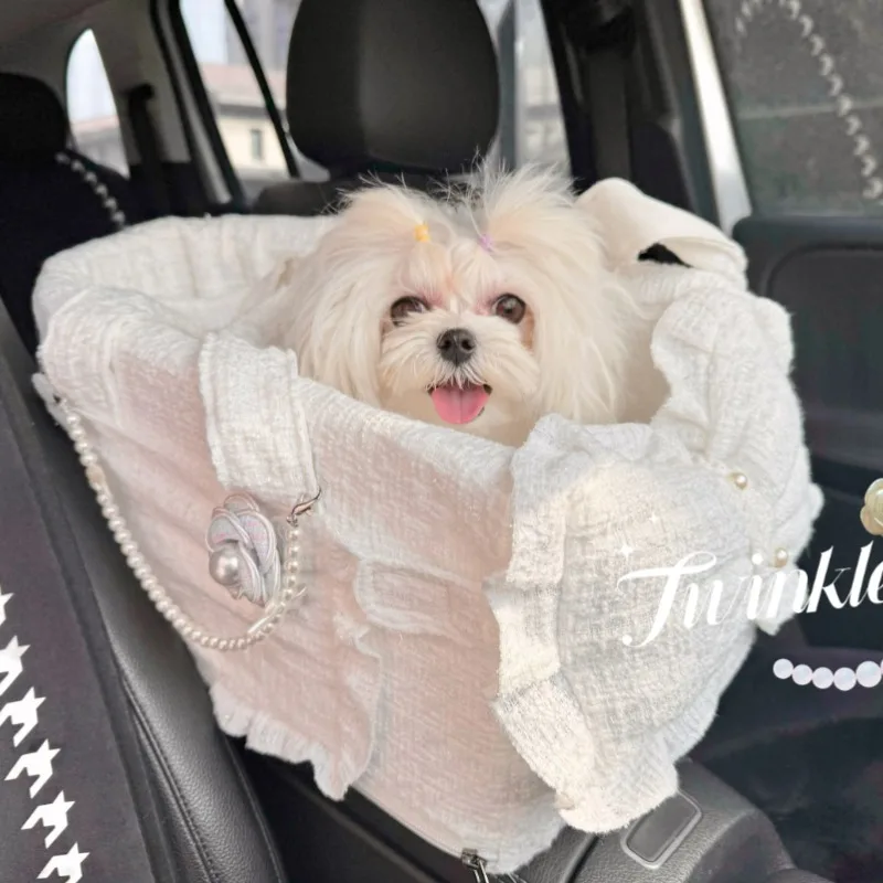 Luxury Handmade Pet Bag Carrier for Dog Cat Dog Car Seat Universal Pet Items for Tea Cup Teddy Yorkshire Sweet Bed Travle
