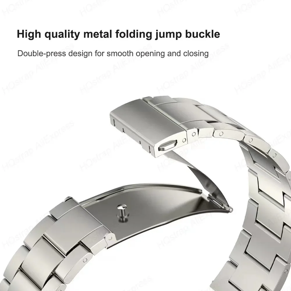 Elegant Titanium Stainless Steel Strap - No Gaps Design Wristband