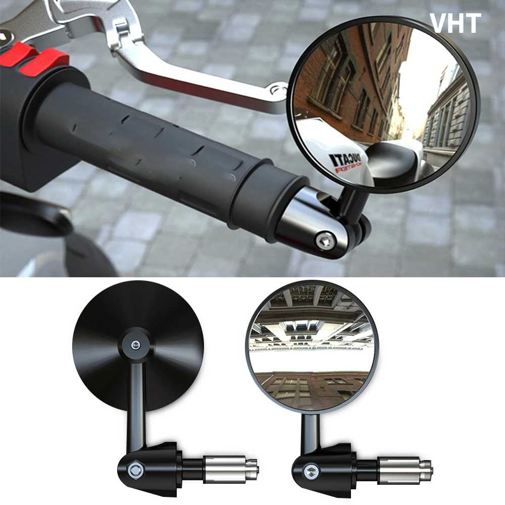 Moto Side Mirror Motorbike Mirrors Motorcycle Handlebar End Mirrors