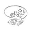 Flower Upper Arm Cuff Bracelets Bangles Armband Hollow Out Cuff Bracelets Bangle 3