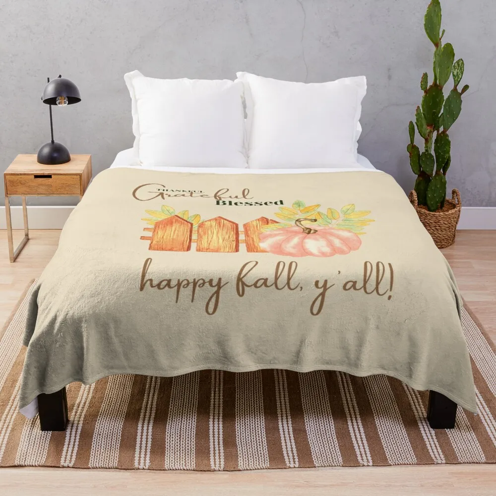 

Thankful Grateful Blessed Throw Blanket Moving Blanket Kid'S Blanket