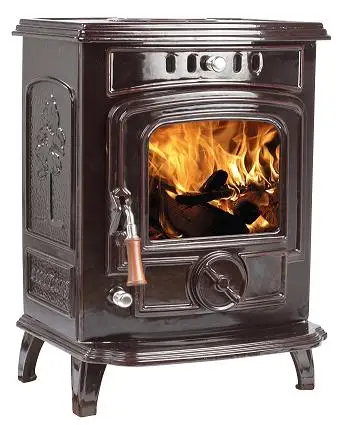Wood Burning Stove Indoor Fire Wood Stove Burning Fireplace Cast Iron Hopper Camping House