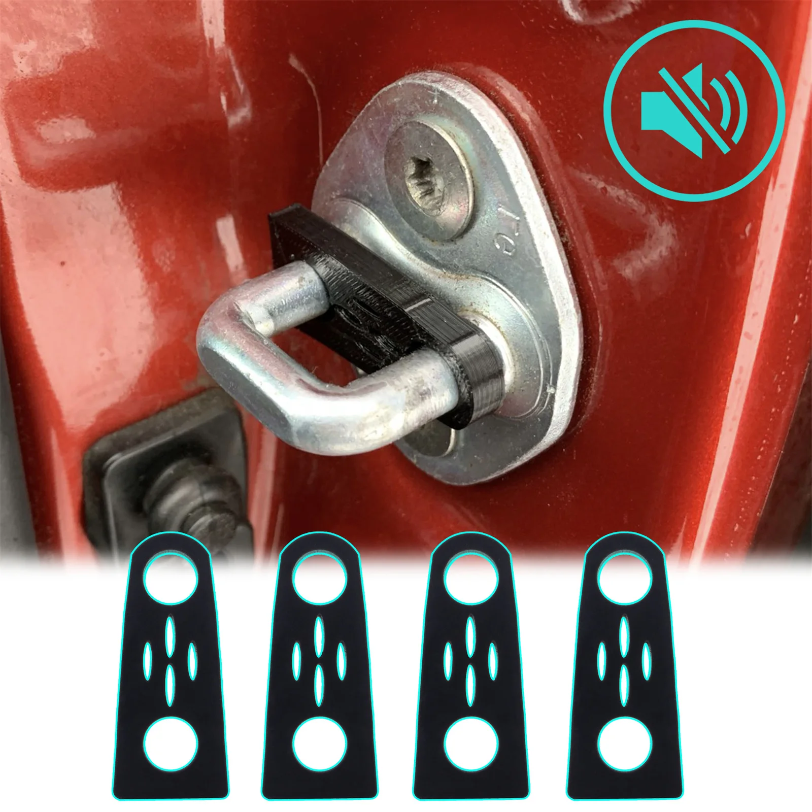 Door Lock Damper For Kia Rio 3 2011 For Honda Stepwgn RP1 Hyundai Solaris 1 2010 Deaf Creaking Screaks Noise Seal