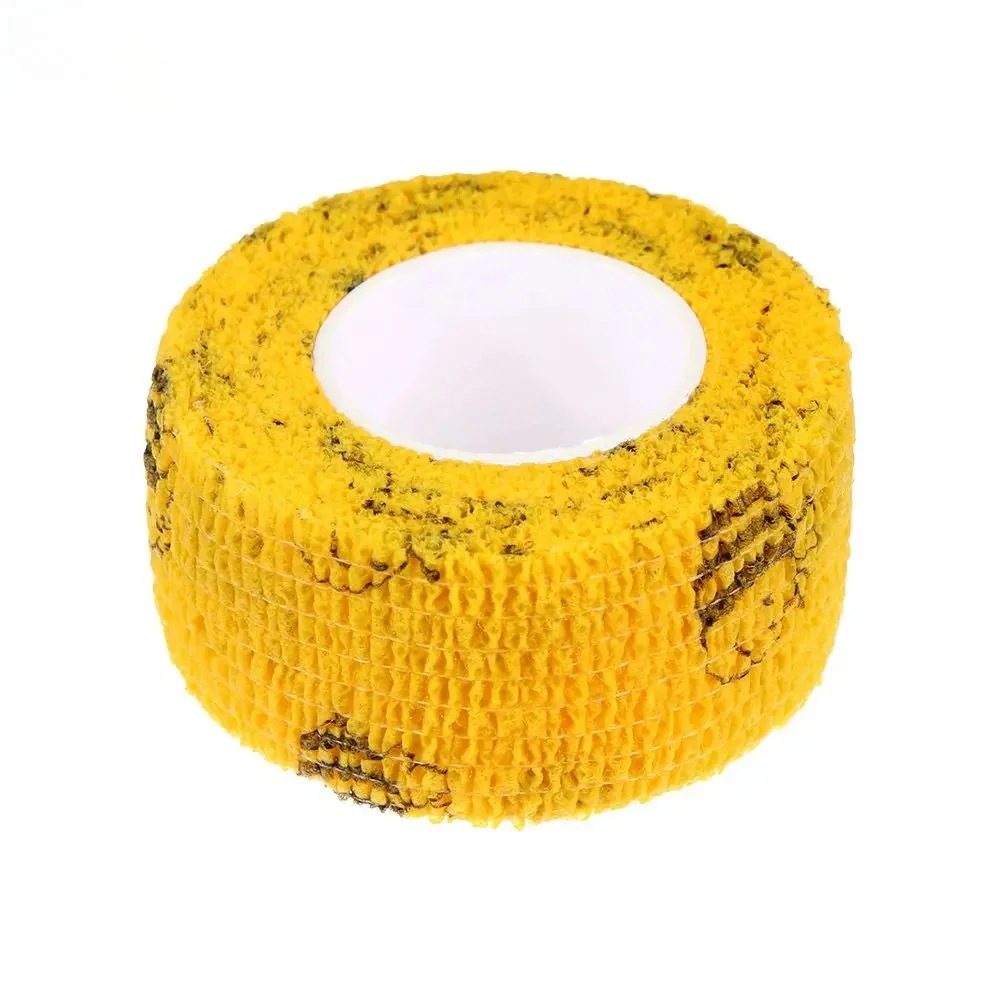 1PCS 2.5cm 폭의 다채로운 운동용 랩 테이프 자체 접착식 탄력 붕대 엘라스토플라스트 스포츠 보호대 손목 손가락 발목