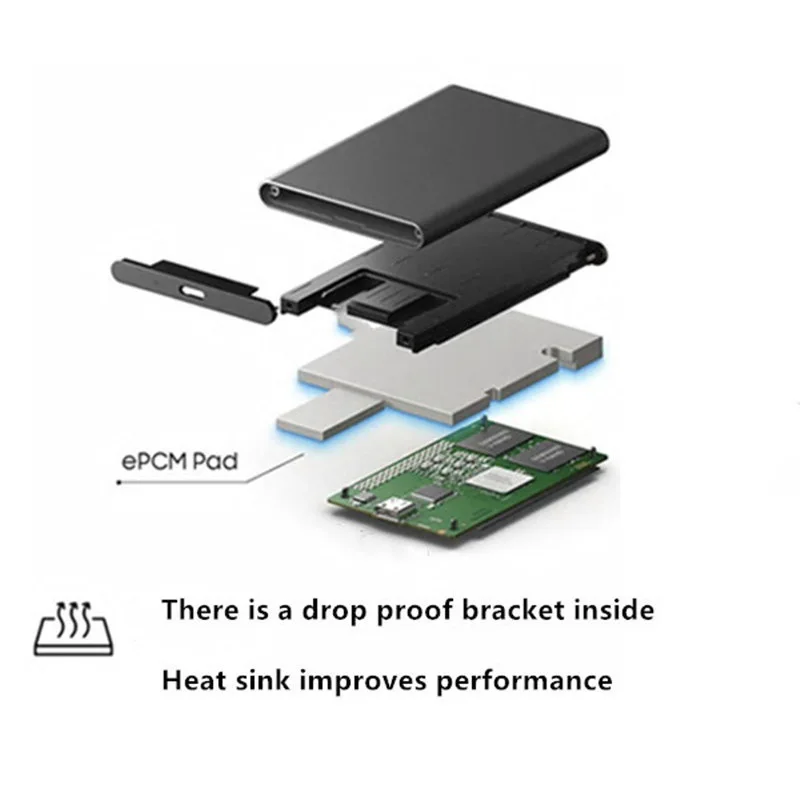 inland professional ssd Mini Portable External  Mobile Solid State Drive 500GB ssd1TB ssd2TB 4TB  Hard Disk for PC Laptop Computer type-c and usb3.1 inland professional ssd