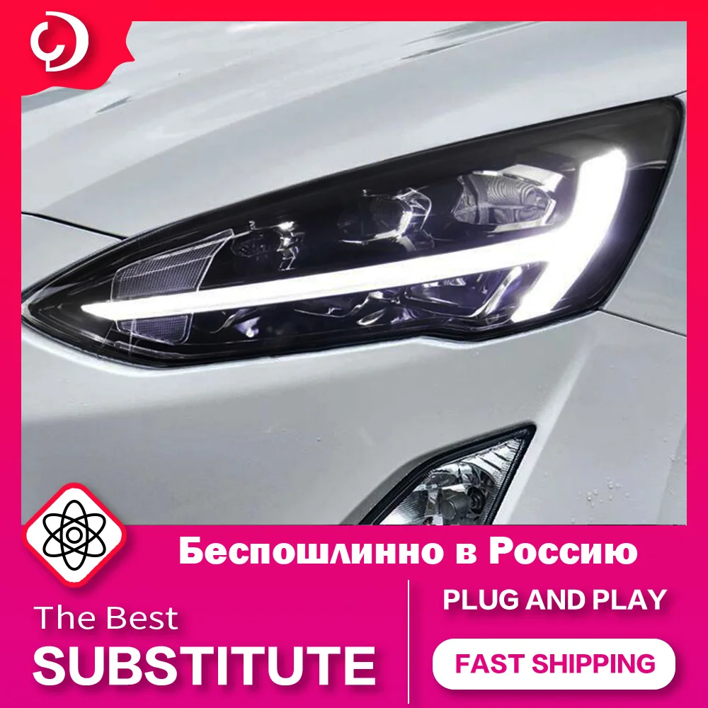 

Автостайлинг AKD, фары для Ford Focus 2019-2022 седан Hatchbach, светодиодные фары DRL, светодиодный проектор, автомобильные аксессуары