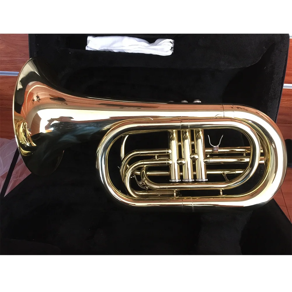 SEASOUND Cheap High Quality Bb Gold Marching Instrument Trombone JYMBT7352