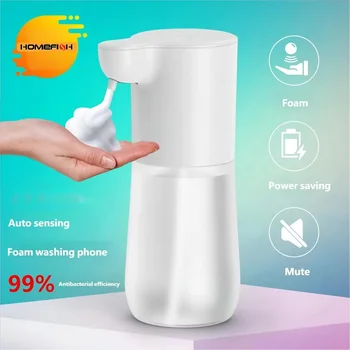 HOMEFISH Smart Sensor Automatic Soap Dispenser 350ml USB Charging Contactless Soap Foam Dispenser Hand Sanitizer Machine 1