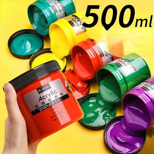 Mont Marte Acrylic Paint 500ml Professional Waterproof Drawing Painting  Pigment Hand Painted Wall Drawing Crafts Art Supplies - AliExpress