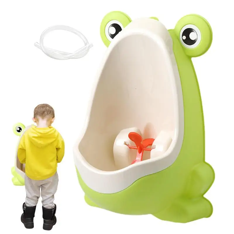 

Children's Urinal Cute Frog Toddler Potty With Aiming Target Toilet Training Products For Picnicing Hotel Kindergarten Amusement