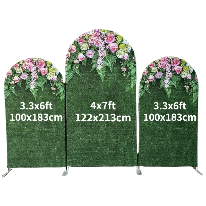 휴대용 Chiar 아치 배경 스탠드, 결혼식 장식, 맞춤형 모양 크기, 사진 배경, 크리스마스 파티 액세서리
