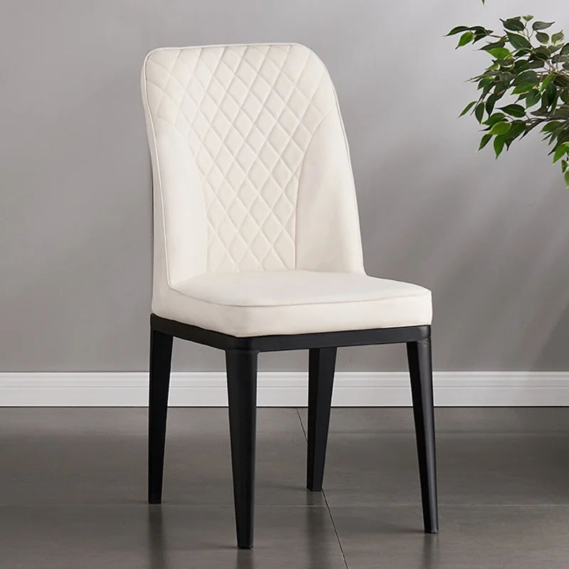 Leather Vanity Hairdressing Restaurant Chairs Youth Hall Ergonomic Cheap Chairs Study Loft Chaises Salle Manger Room Furniture
