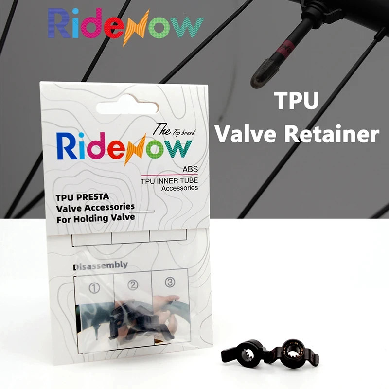 A pair of RideNow ultra light ABS bicycle TPU PRESTA valve fixing valve accessories