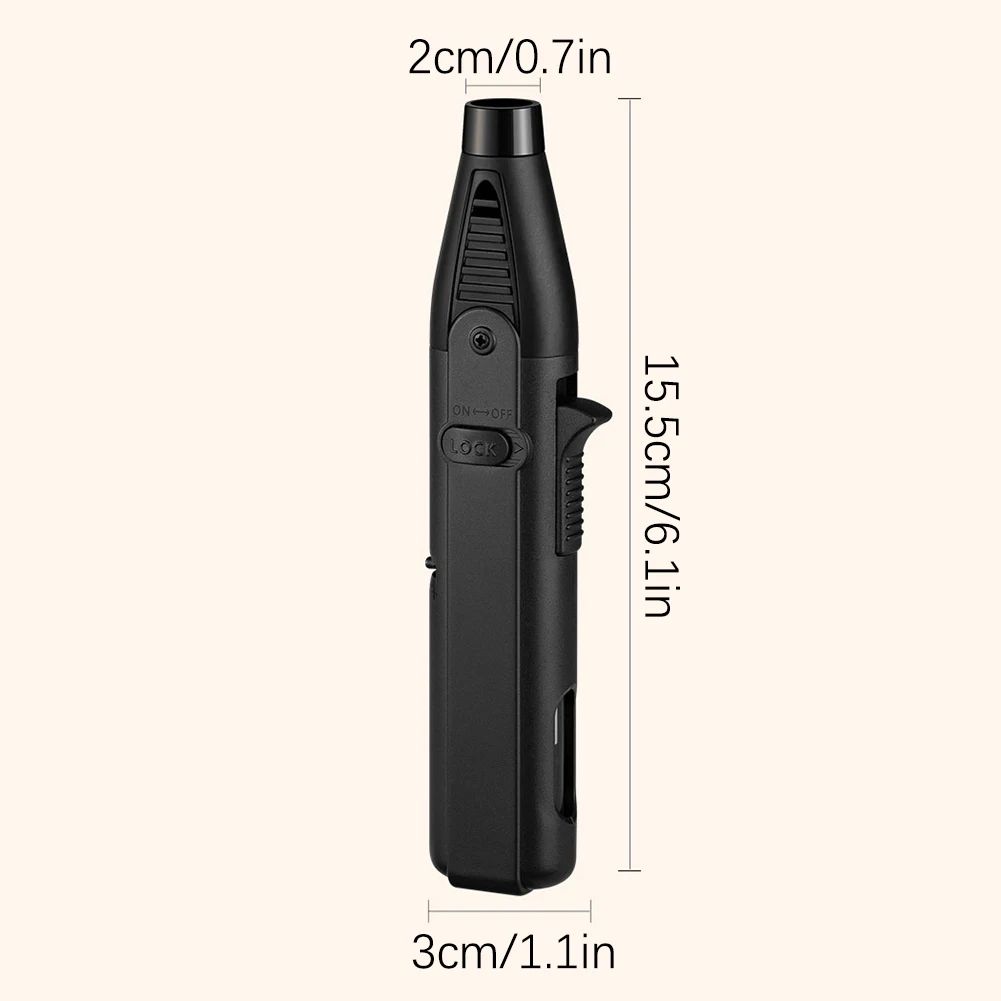 Windproof Turbo Torch Butane Gas Lighter Kitchen Outdoor Barbecue Camping Welding Lighters Ignition Tool Flamethrower bbq lighter butane gas lighter