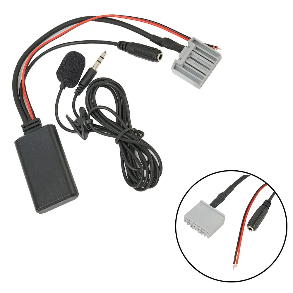 Car Bluetooth-Compatible AUX Audio Auxiliary Cable Adapter For