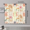 2pcs, Curtain Fabric Boho Leaf & Floral Machine Washable Fabric (without rod) Festive Perfect for Living Room, Home Decoration, 3