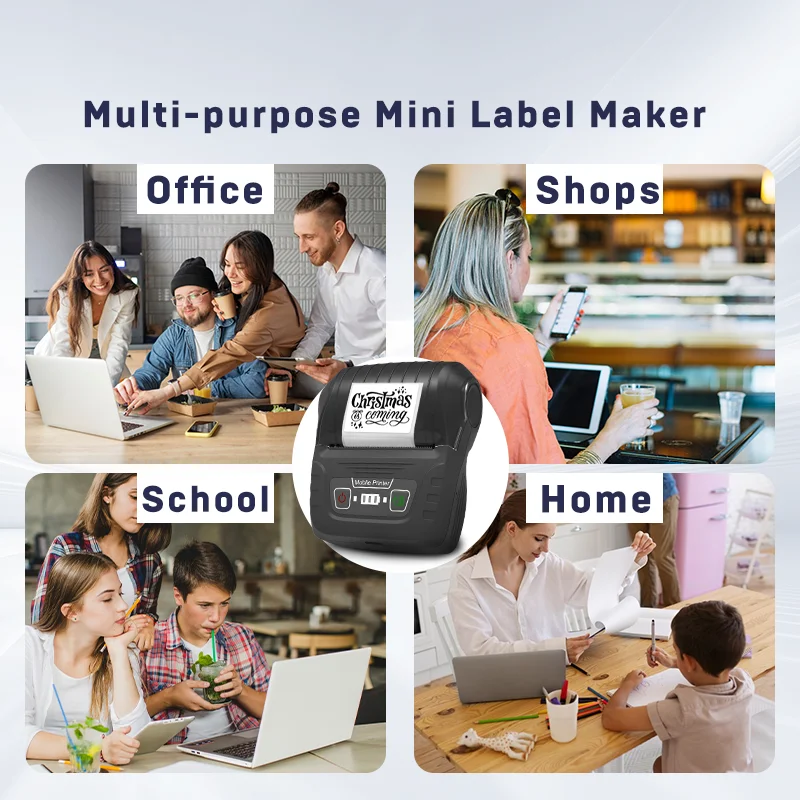 SINMARK SK58 Portable Thermal With Self-adhesive Labels Printer Mini Bluetooth Sticker Maker_voghion.com