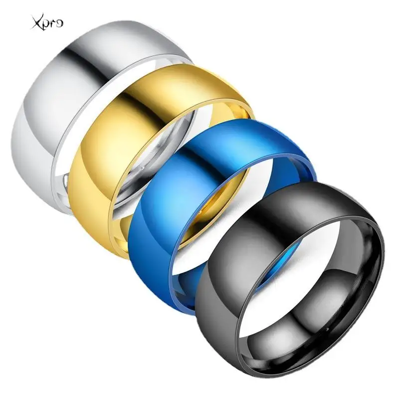 Tarnish Free 2mm 4mm 6mm Stainless Steel 18K Gold Plated Silver Color Knuckle Rings For Lady Minimalist Gold Rings For Women 5